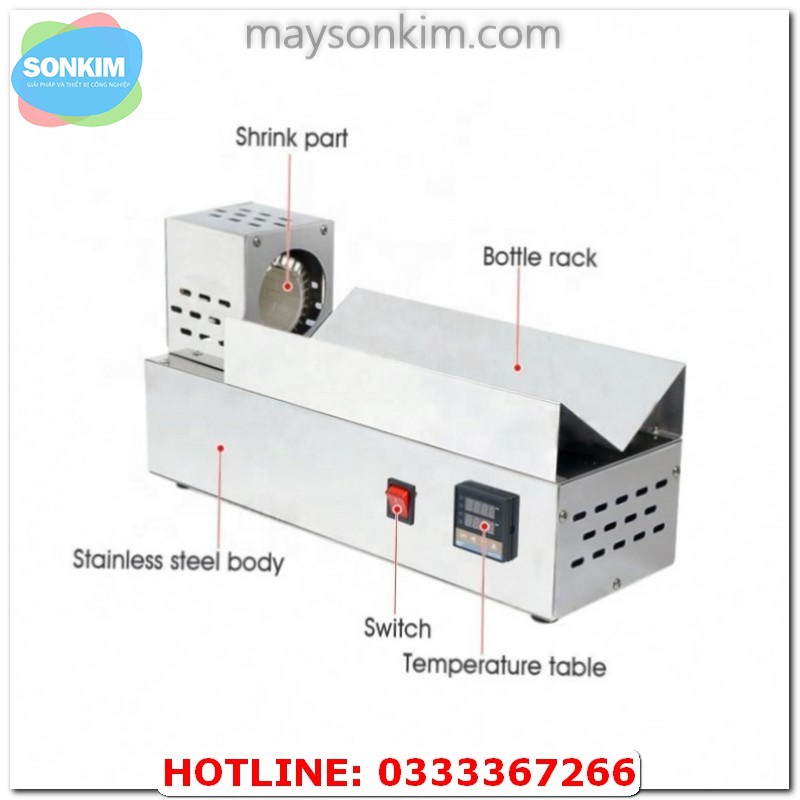 Máy co màng cổ chai thủ công SK-BS830